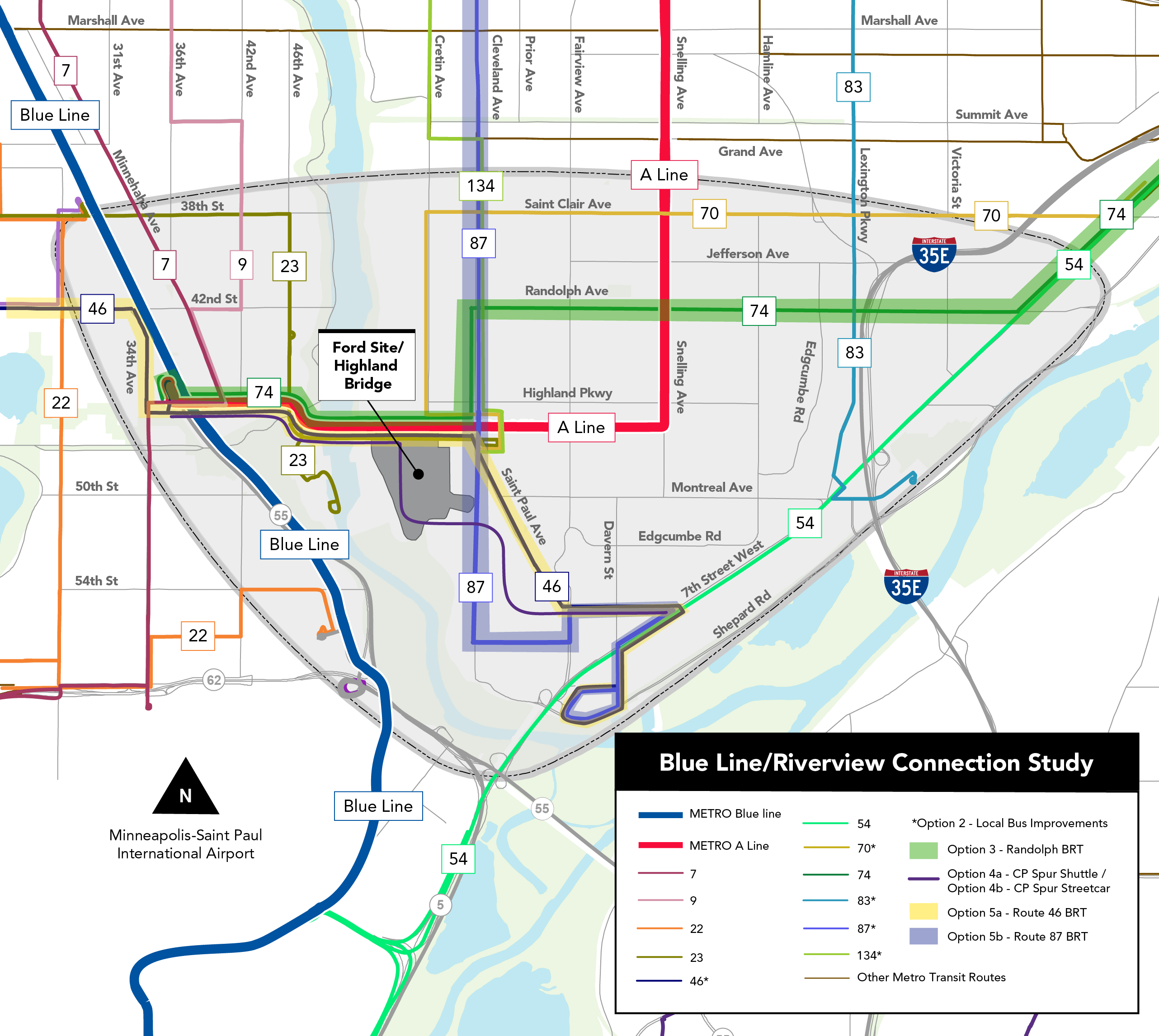 High-level study area map